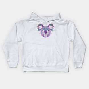 Fractal Koala Bear Kids Hoodie